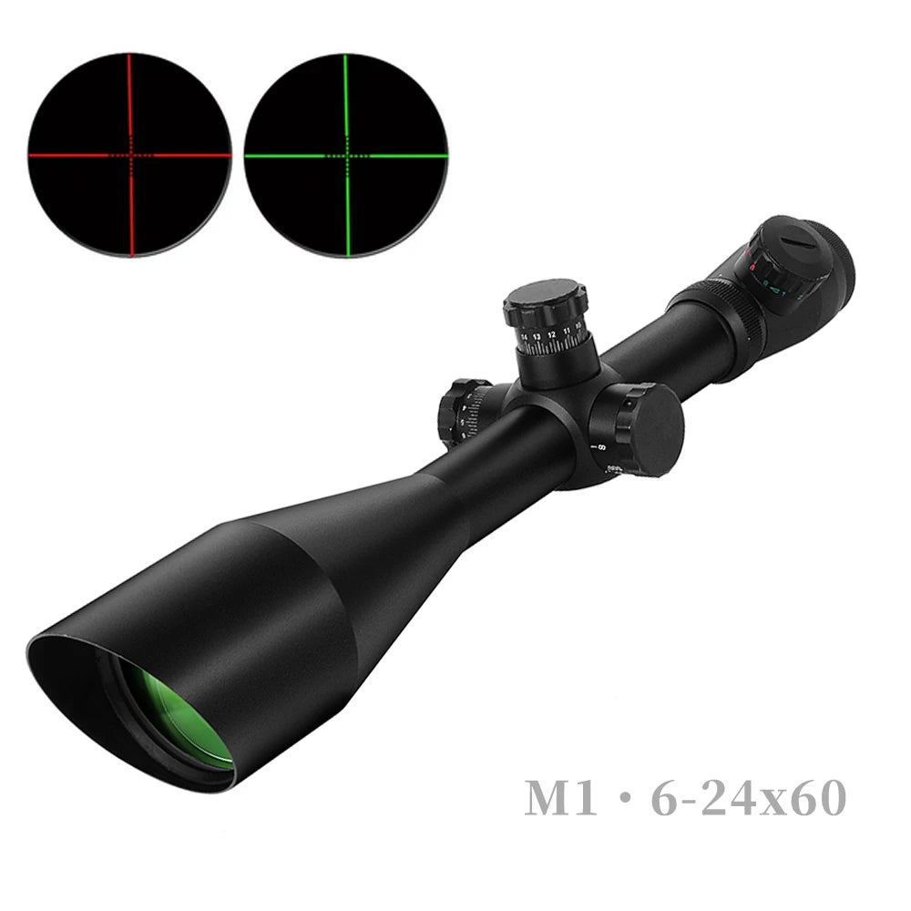 NEW M1 6-24x60 AO Tactical Outdoor Hunting Optics