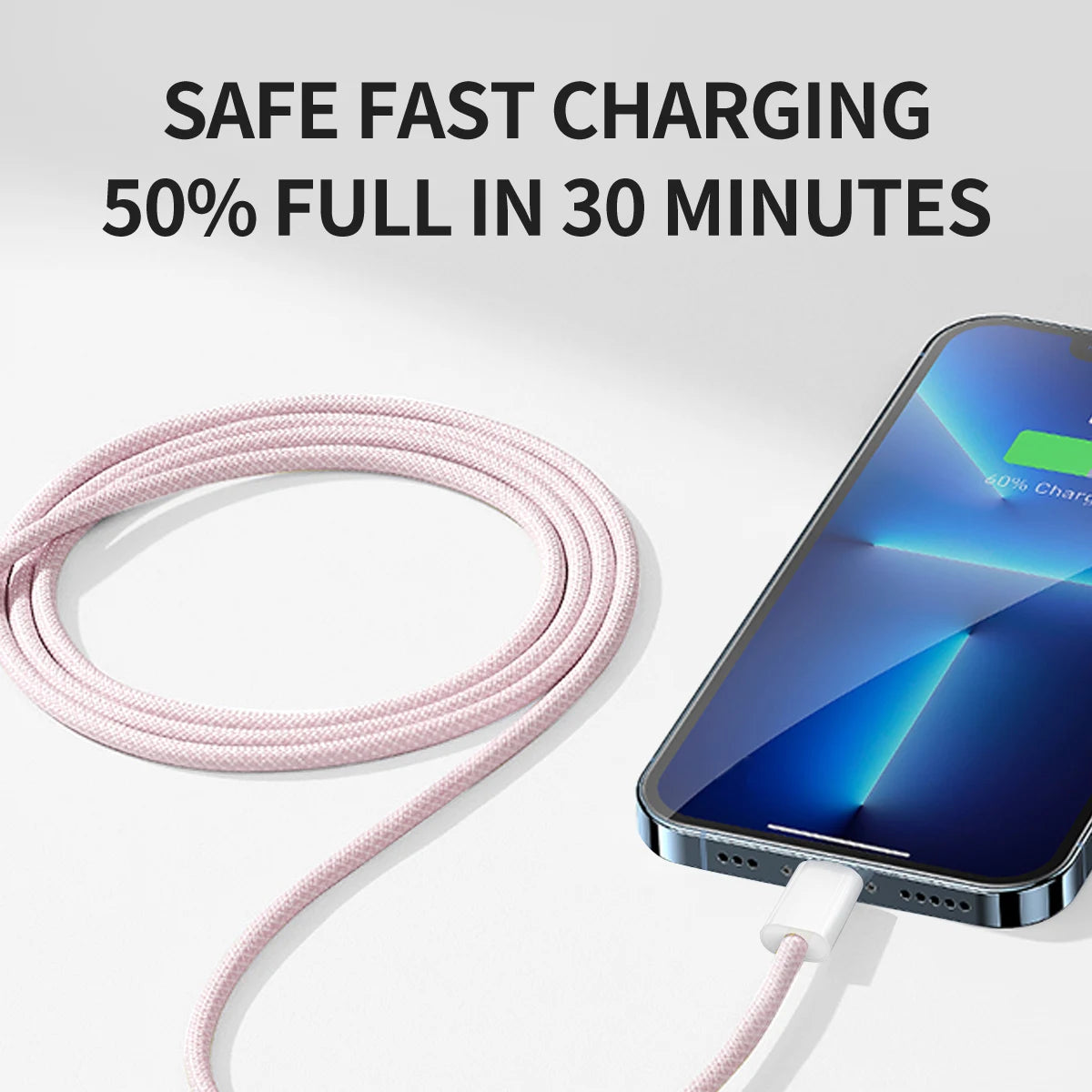 4FT Certified Fast Charger Type C to Lightning Cable