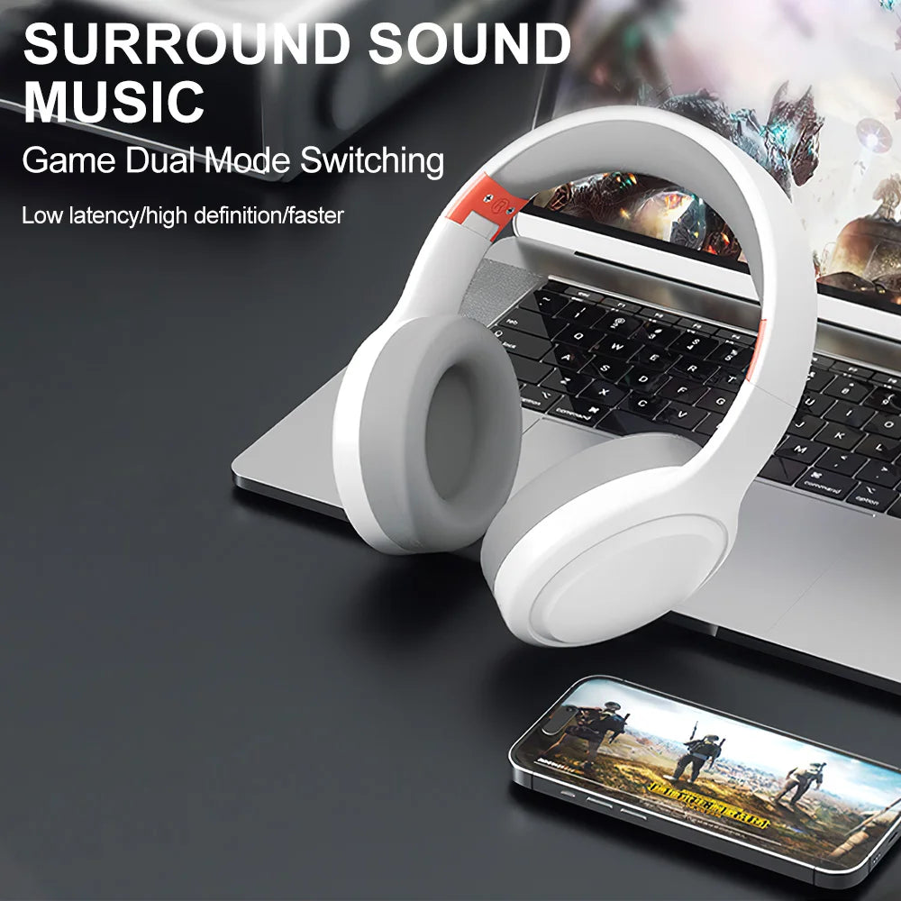 Wireless Bluetooth Headphones Noise Cancelling HIFI Stereo Sound Foldable Over Ear Headsets with Mic for IPhone Huawei XiaoMi