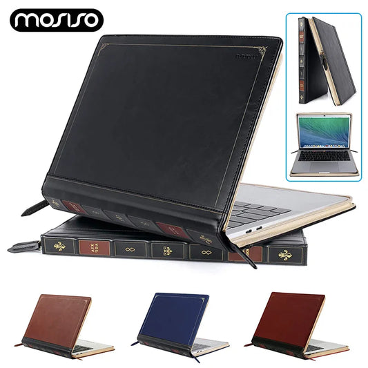 Leather Laptop Case for 2024 MacBook Air Pro 13 14 15 16 inch