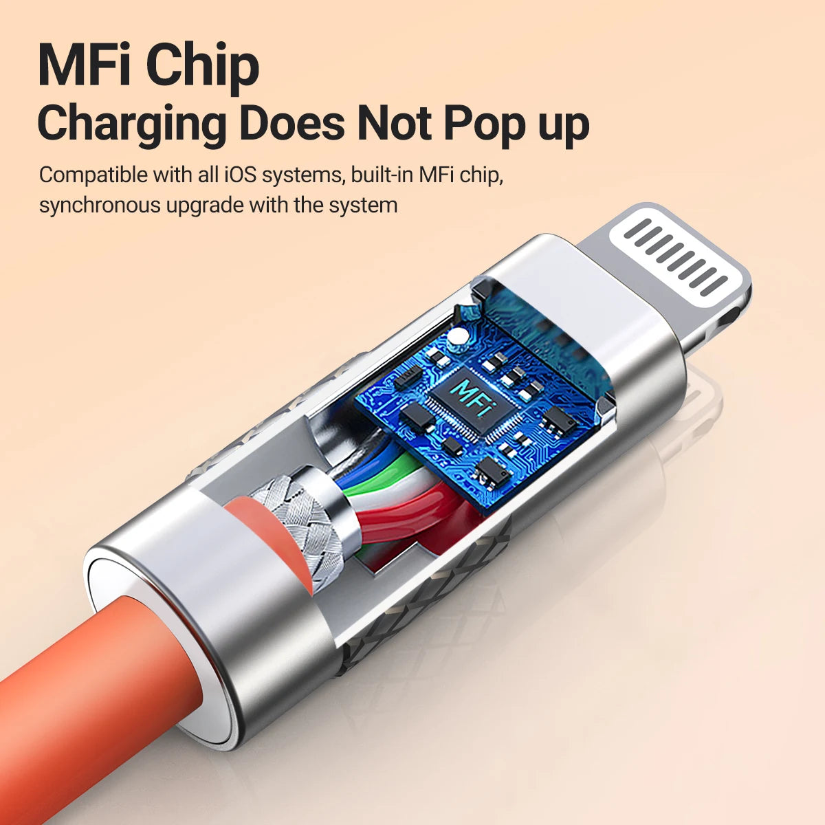 Gopala MFi certified Silicone Fast charging USB-C to iPhone