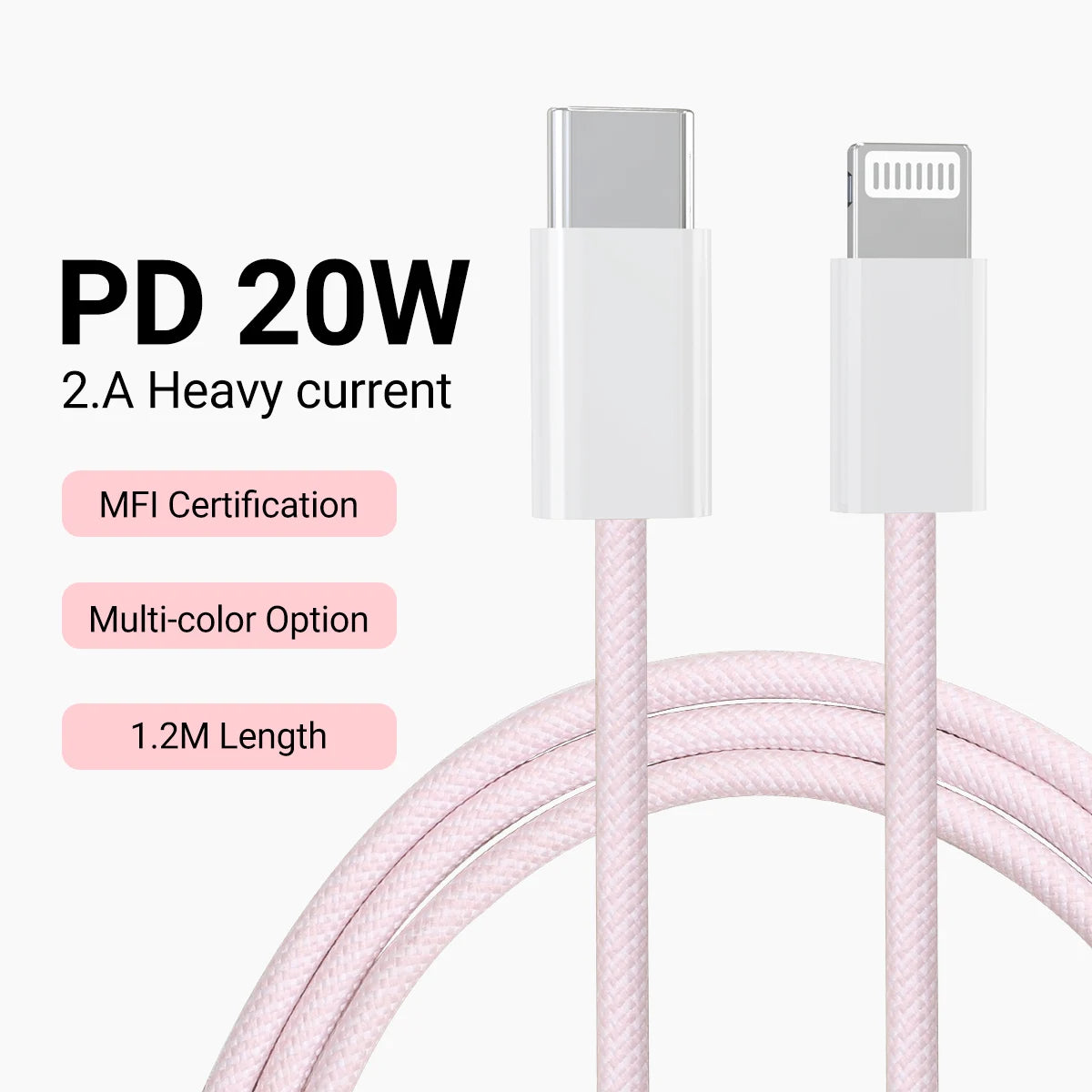 4FT Certified Fast Charger Type C to Lightning Cable